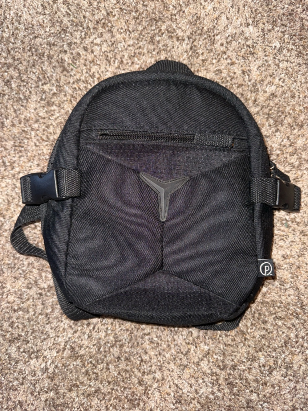 Black Women's Compact Backpack Crossbody - Pocketed Everyday Carry
